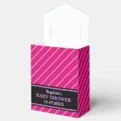 Monogram Niedlich Stripe Babydusche Geschenkschachtel (Geöffnet)