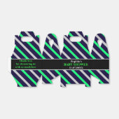 Monogram Niedlich Stripe Babydusche Geschenkschachtel (Ungefaltet)