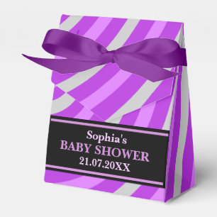 Monogram Niedlich Stripe Babydusche Geschenkschachtel
