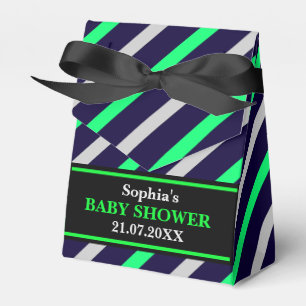 Monogram Niedlich Stripe Babydusche Geschenkschachtel