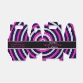 Monogram Niedlich Stripe Babydusche Geschenkschachtel (Ungefaltet)