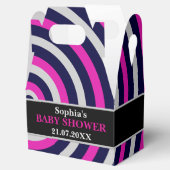 Monogram Niedlich Stripe Babydusche Geschenkschachtel (Geöffnet)