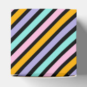 Monogram Niedlich Stripe Babydusche Geschenkschachtel (Oben)