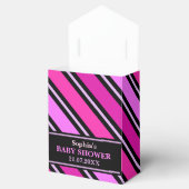Monogram Niedlich Stripe Babydusche Geschenkschachtel (Geöffnet)
