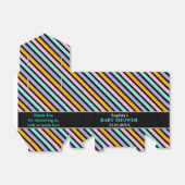Monogram Niedlich Stripe Babydusche Geschenkschachtel (Ungefaltet)
