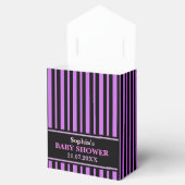 Monogram Niedlich Stripe Babydusche Geschenkschachtel (Geöffnet)