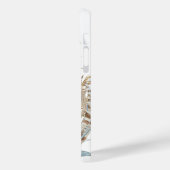 Monogram Niedlich Woodland Fox Aquarell Floral Nam Case-Mate iPhone Hülle (Rückseite / Links)