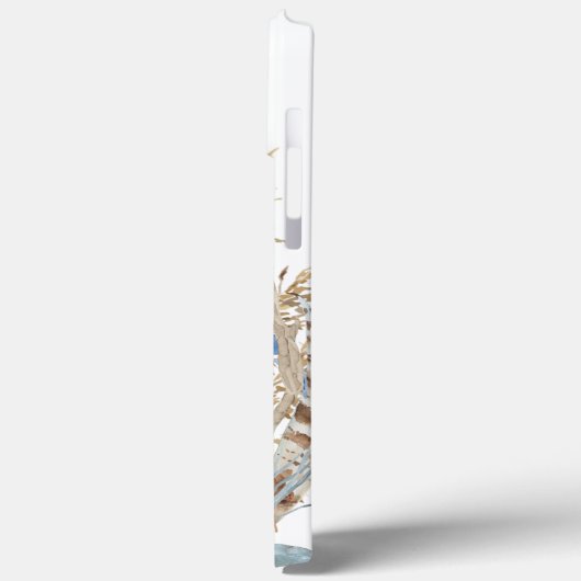 Monogram Niedlich Woodland Fox Aquarell Floral Nam Case-Mate iPhone Hülle (Rückseite / Links)