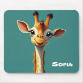 Monogram Niedliche Girl Gigraff für ihr Blue Mousepad (Vorne)