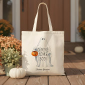 Monogram Niedlicher Halloween-Geist mit Pumpketten Tragetasche