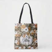 Monogram niedlicher Vintager Blumengarten mit Pump Tasche (Vorderseite)