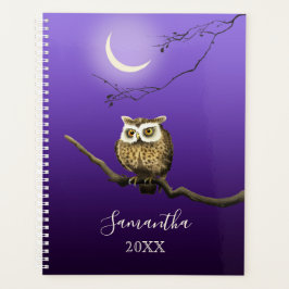 Monogram Night Owl Moonlight Blue Big Planner Planer