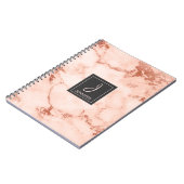 Monogram Notebook aus der Gold Rose Notizblock (Linke Seite)