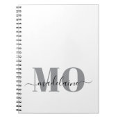 Monogram Notebook Custom Initials & Name Journal Notizblock (Vorderseite)