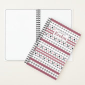 Monogram Notebook mit benutzerdefiniertem rosa Mus Notizblock (Innen)