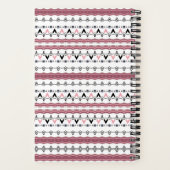Monogram Notebook mit benutzerdefiniertem rosa Mus Notizblock (Rückseite)