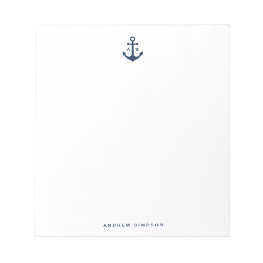 Monogram Notepad Notizblock (Vorderseite)