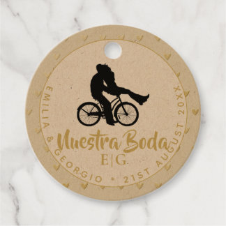 Monogram Nuestra Boda Spanish Wedding Gift Favor Geschenkanhänger