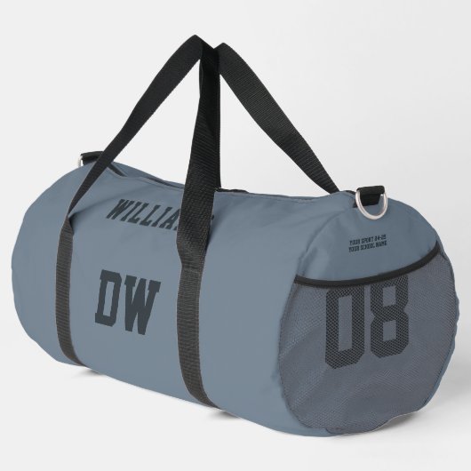 Monogram-Nummer des Minimalistischen Individuellen Duffle Bag (Rechte Ecke)