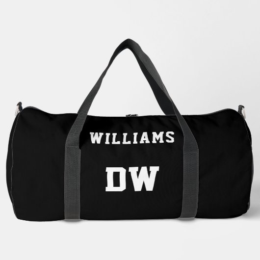 Monogram-Nummer des Minimalistischen Individuellen Duffle Bag (Vorderseite)