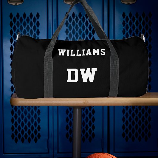 Monogram-Nummer des Minimalistischen Individuellen Duffle Bag