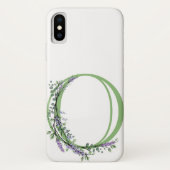 Monogram O Lavendel Eucalyptus Case-Mate iPhone Hülle (Rückseite)