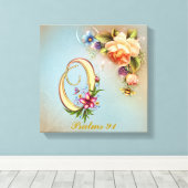 Monogram O Premium Wrapped Canvas (Gloss) Leinwanddruck (Insitu (Holzboden))