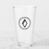 Monogram O - Viking Style - Pint Glass Glas (Vorderseite)