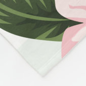 Monogram Oaster Bunny gestreift Fleecedecke (Ecke)