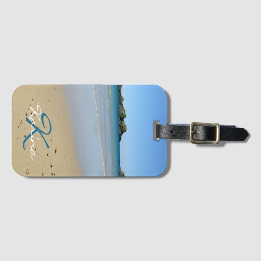 Monogram Ocean Beach Gepäckanhänger (Vorderseite (Horizontal))