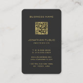 Monogram Oceania Australisches Schwarzes Gold Visitenkarte (Rückseite)