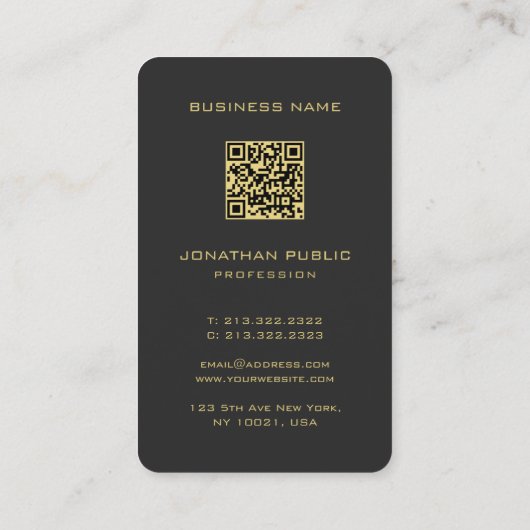 Monogram Oceania Australisches Schwarzes Gold Visitenkarte (Rückseite)