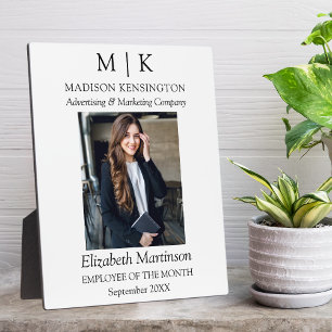 Monogram oder Add-Logo Mitarbeiter Business Award  Fotoplatte