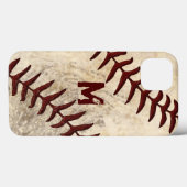 MONOGRAM- oder Jersey-NUMMER Baseball-Fall Case-Mate iPhone Hülle (Rückseite (Horizontal))