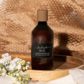 Monogram oder Logo-Handmade-Business-Label hinzufü Lebensmitteletikett