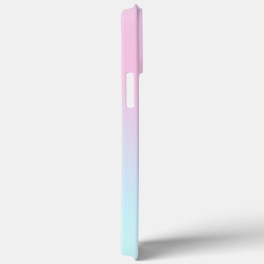 Monogram Ombre Holographic Pink Girly Personalisie Case-Mate iPhone Hülle (Rückseite / Rechts)