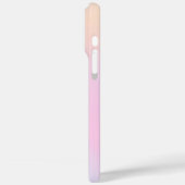 Monogram Ombre Holographic Pink Girly Personalisie Case-Mate iPhone Hülle (Rückseite / Links)