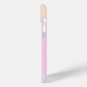 Monogram Ombre Holographic Pink Girly Personalisie Case-Mate iPhone Hülle (Rückseite / Links)