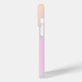 Monogram Ombre Holographic Pink Girly Personalisie Case-Mate iPhone Hülle (Rückseite / Links)