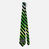 Monogram Ombre Yellow Green Krawatte (Vorderseite)