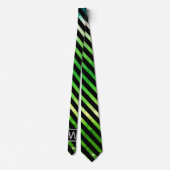Monogram Ombre Yellow Green Krawatte (Rückseite)