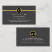 Monogram One Gold Line CEO Visitenkarte (Vorne/Hinten)