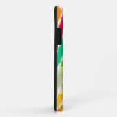 Monogram Orange Aquamarin Ikat Zickzack Zig Zag Mu Case-Mate iPhone Hülle (Hinten/Rechts)