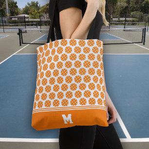 Monogram Orange Pickleball Muster Tasche