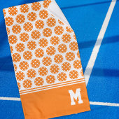 Monogram Orange Pickleball Sweattuch Handtuch
