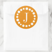 Monogram Orange Template Stickers (Tasche)