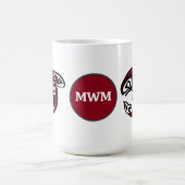 Monogram Orca Killer Whale Design Kaffeetasse (Mittel)