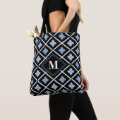 Monogram Oriental Blue Sakura Muster Tasche (Von Nahem)