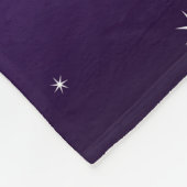 Monogram Owl Night Moonlight Deep Blue Blanket Fleecedecke (Ecke)