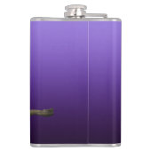 Monogram Owl Night Moonlight Deep Blue Flask Flachmann (Rückseite)